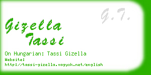 gizella tassi business card